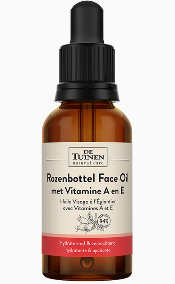 De Tuinen Rozenbottel Gezichtsolie Vitamine A & E - 30ml - €19,99 bij Holland&Barrett