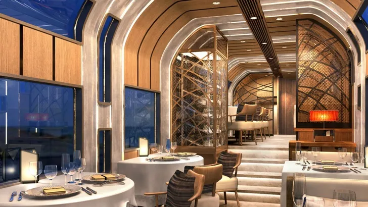 Deze bizar luxe trein uit Japan is wel héél andere koek dan een NS-trein