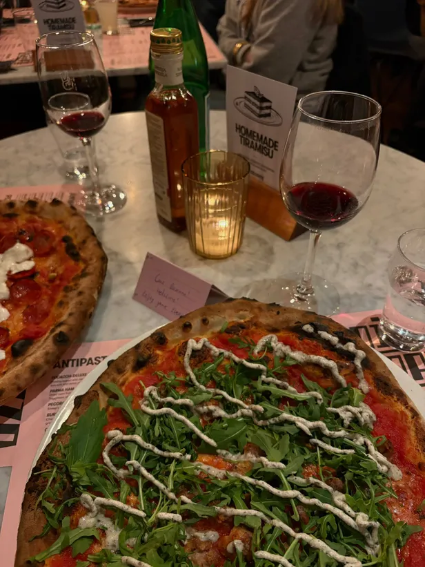 Heerlijke pizza! 