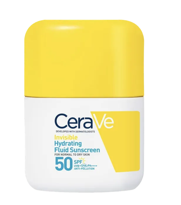 Invisible hydrating fluid sunscreen SPF 50 €19,95 (50 ml) CeraVe