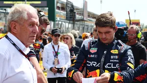 Max Verstappen en Helmut Marko bij de Grand Prix van Italië