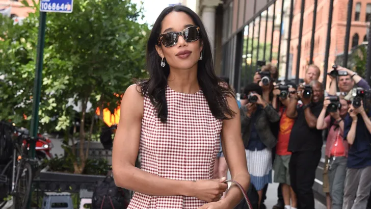 Laura Harrier - gingham
