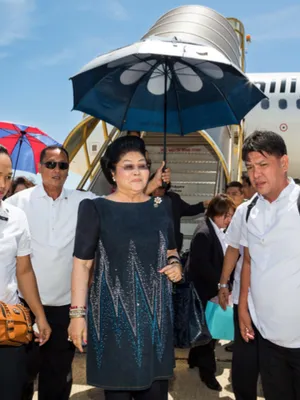 Imelda Marcos wordt nog steeds met alle egards behandeld