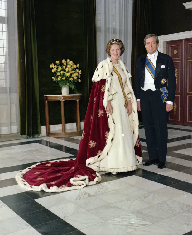 Koningin Beatrix en prins Claus op 30 april 1980.