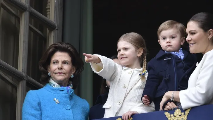 Lief: prinses Estelle en prins Oscar pakken hun momentje