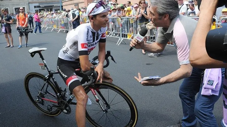 Niet meerijdende Kelderman frustreert Barguil