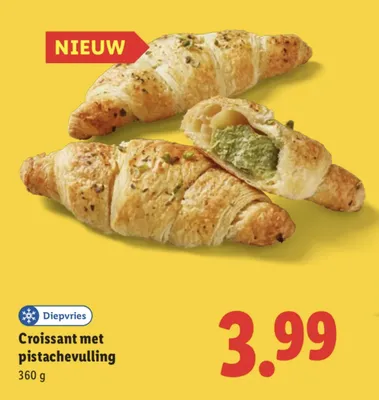 De croissantjes met pistachevulling kosten nog geen €4.