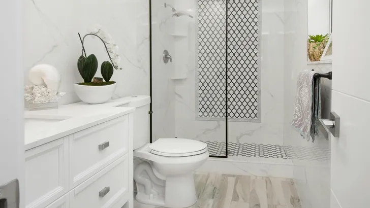 Badkamer met toilet