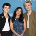 Ashby Gentry, Nikki Rodriguez en Noah LaLonde op de première van My Life with the Walter Boys
