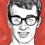 Illustratie Buddy Holly