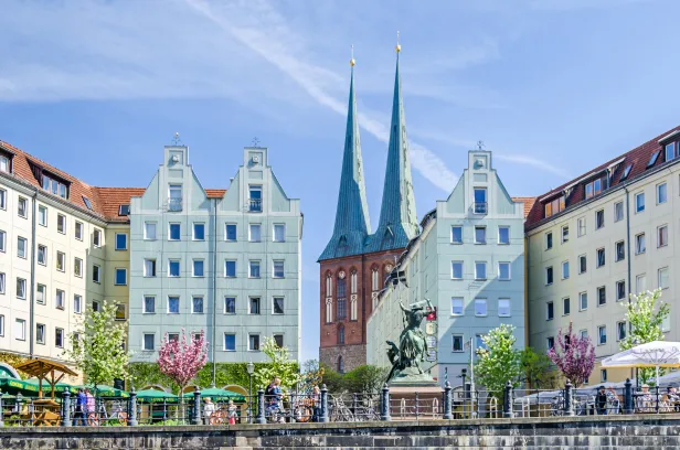 Het dorpje Nikolaiviertel.
