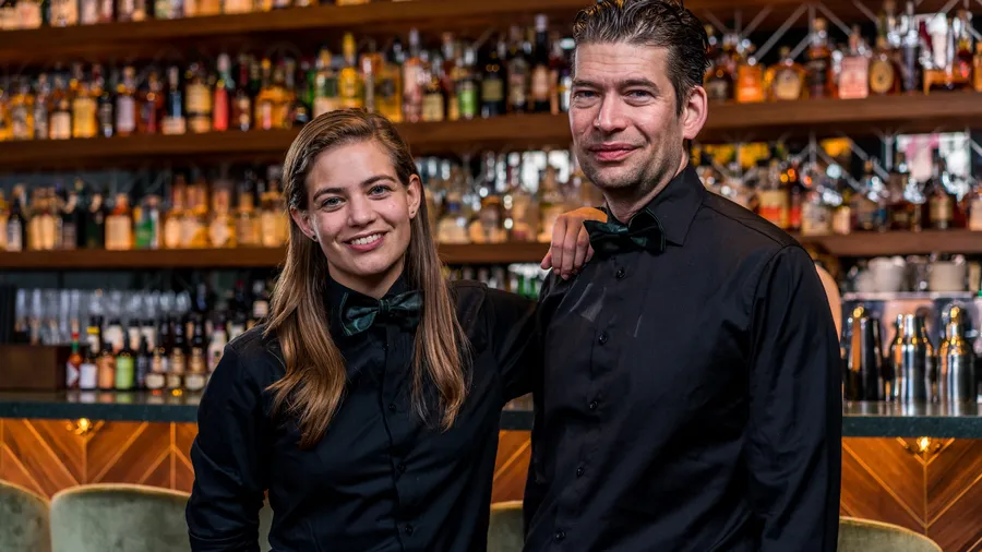 Tess Posthumus en Timo Janse cocktails