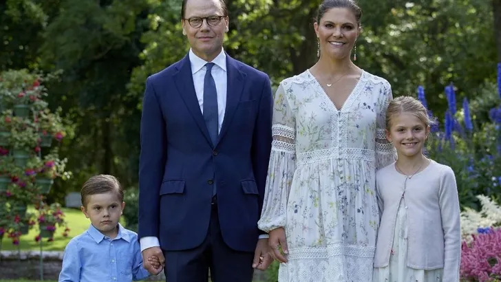 Daniel, Victoria, Estelle en Oscar van Zweden