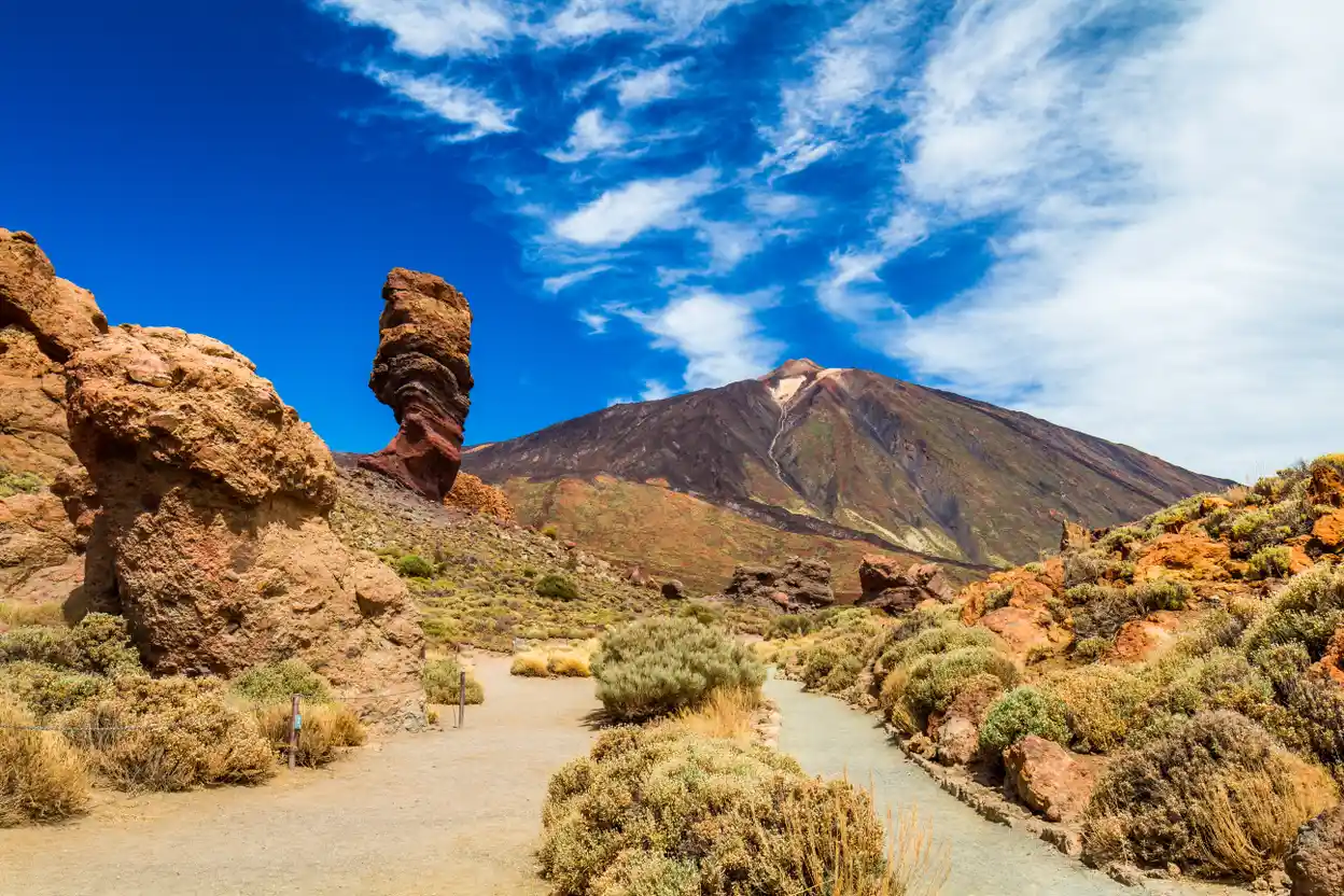 Vulkaan El Teide op Tenerife is met zijn 3715 meter de hoogste berg van Spanje.