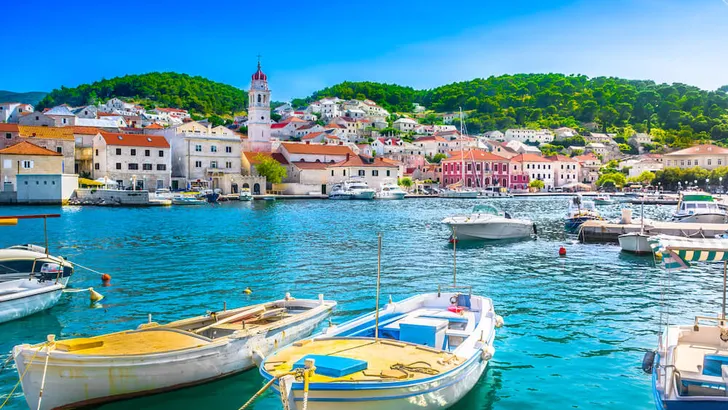 Pucisca Brac summer view.