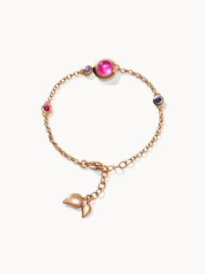 Tamara Comolli Bouton Wild Berry armband roodgoud met Saffier
