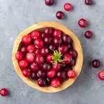 Fresh red cranberries