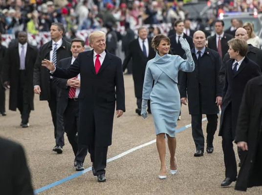 58th Presidential Inauguration met Melania en Donald Trump, 2017