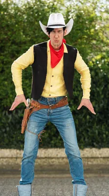 Rutger Gret, alias Lucky Luke, trekt veel bekijks op Comic Con.