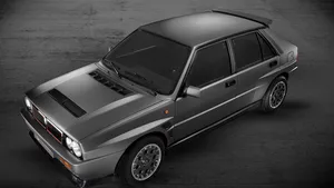 Bizar: slome elektrische Lancia Delta Integrale met handbak