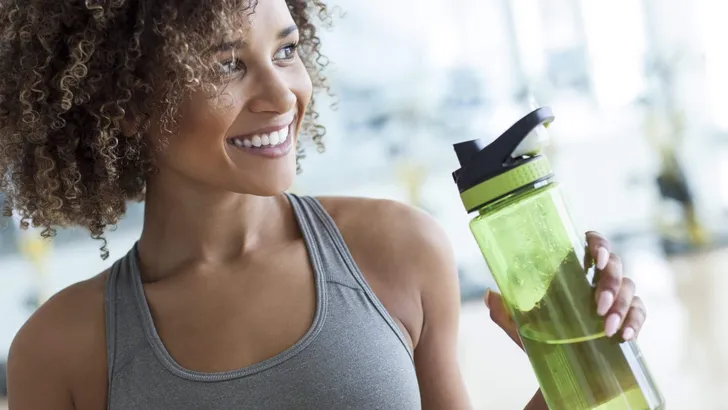 Taking a Drink of Water at the Gym