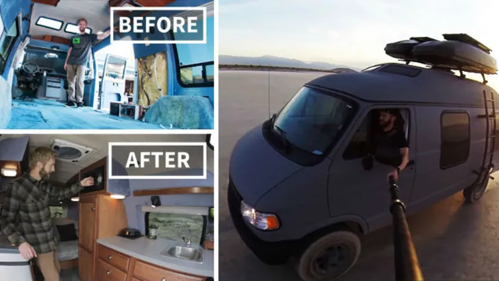 Man verbouwt oud busje en reist er twee jaar mee door Amerika