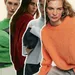 De oversized mohair-mix trui van H&M in de nieuwe kleuren gebrand oranje en heldergroen.