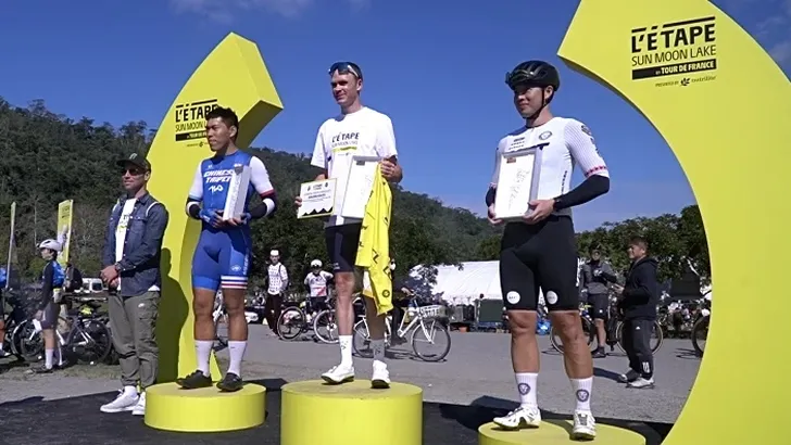 froome op het podium