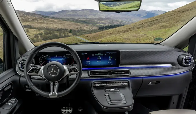 Het interieur van de nieuwe Mercedes-Benz V-Class Marco Polo