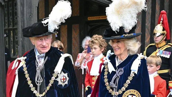 King Charles Attends Order of the Garter Service