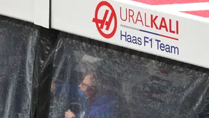 Het logo van Uralkali, dat twee jaar lang Haas sponsorde