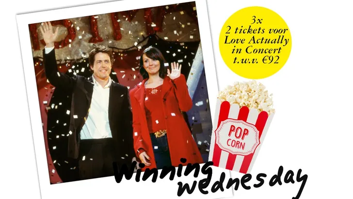 Winning Wednesday: 3x 2 tickets voor Love Actually in Concert t.w.v €92