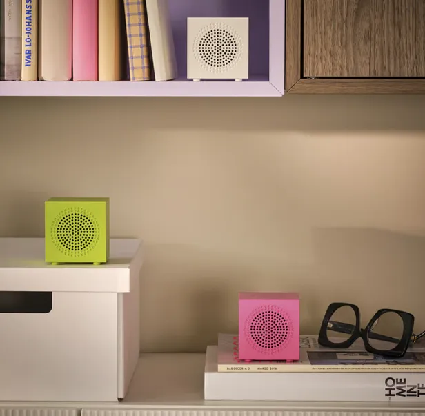 KALLSUP Portable speaker van IKEA - €9,99 per stuk 
