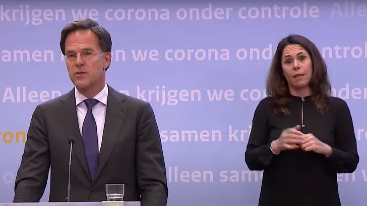 Mark Rutte persconferentie