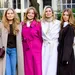 Koningin Maxima met haar dochters prinses Amalia, prinses Ariane en prinses Alexia