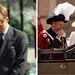Tweeluik foto's van prins William, links in 1997 bij de uitvaart van prinses Diana en rechts bij Garter Day 2025.