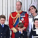 Prins William en prinses Kate bij Trooping the Colour 2024.