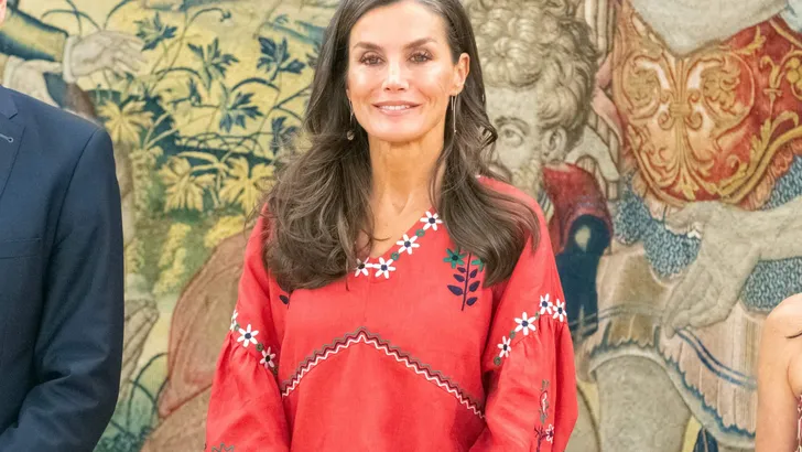 Queen Letizia Holds An Audience - Madrid