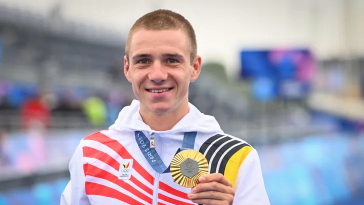 remco evenepoel met gouden medaille