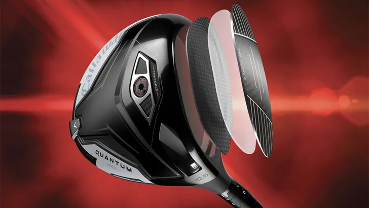 Callaway Quantum: clubblad van titanium, polymeer én carbon voor meer balsnelheid