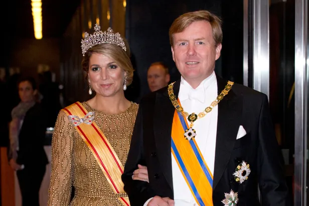 Tokyo, 29-10-2014 State Visit of King Willem-Alexander and Queen Maxima to Japan. Departure for State Dinner