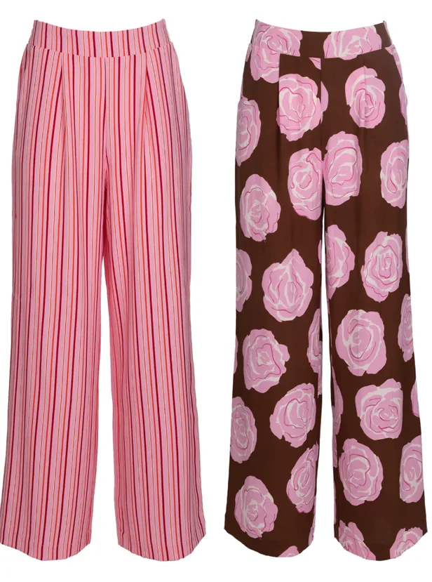 Broek met strepen of bloemen - €9,99
