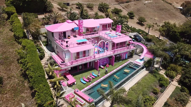 GENERAL VIEW: Malibu Barbie Dream House Located in Malibu California