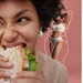 Vrouw eet Broodje Dunner