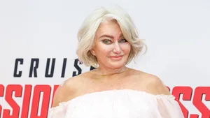 Marjan Strijbosch bij de première van Mission Impossible