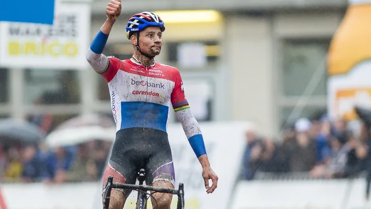 Mathieu van der Poel wint Brico Cross Kruibeke