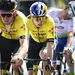wout van aert en tiesj benoot samen op de fiets
