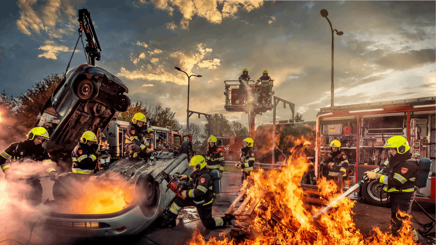 Van fotoredacteur tot brandweerman - als een vis in het bluswater