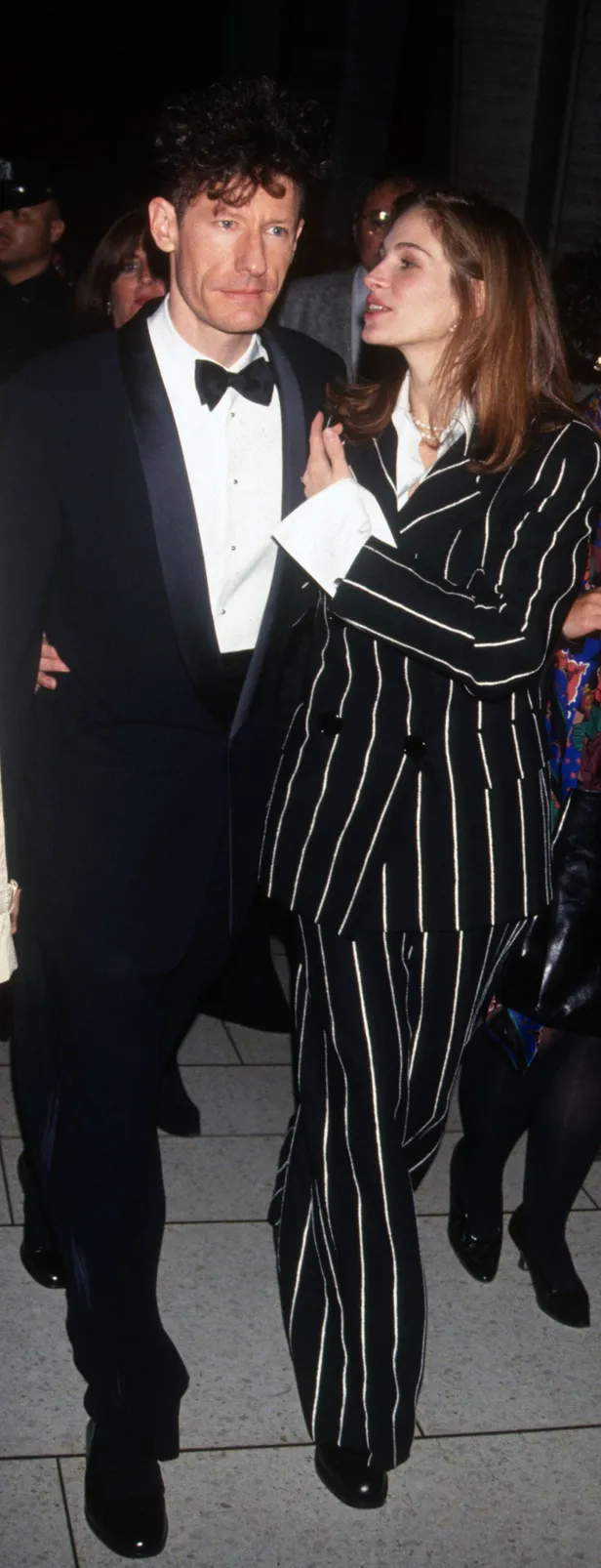 Foto van Julia Roberts en Lyle Lovett aan de jaren '90.