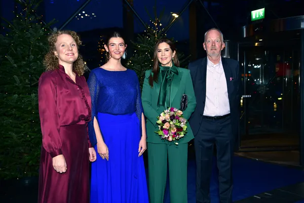 Koningin Mary bij het kerstconcert